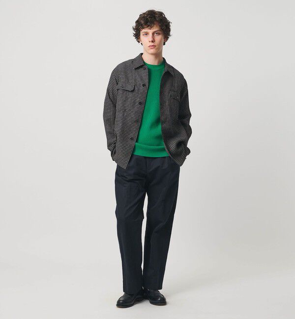 UNITED ARROWS「コットン/ポリエステル アゼ クルーネックニット」|ニット・セーター|