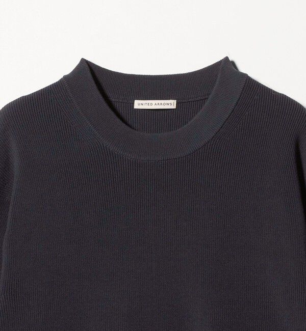 UNITED ARROWS「コットン/ポリエステル アゼ クルーネックニット」|ニット・セーター|