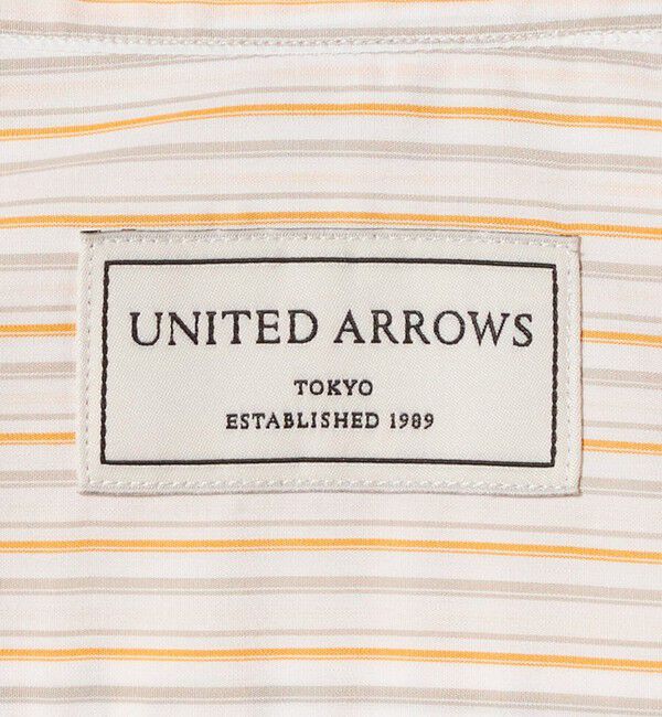 UNITED ARROWS「ALBINI オルタネートストライプ ラウンド レギュラーカラーシャツ」|シャツ・ブラウス|