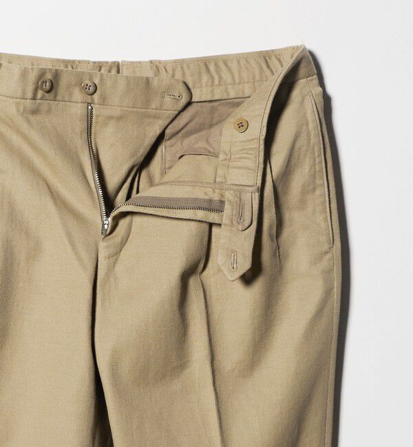 UNITED ARROWS「ツイル カルゼ ２プリーツ キャロット パンツ」|チノ|