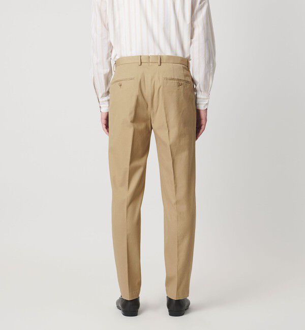 UNITED ARROWS「ツイル カルゼ ２プリーツ キャロット パンツ」|チノ|