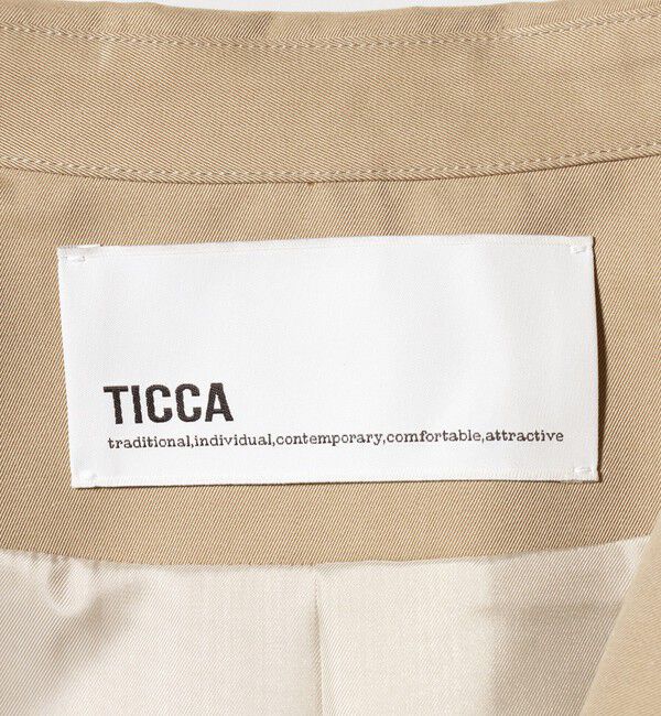 UNITED ARROWS「＜TICCA＞テント トレンチコート」|トレンチコート|
