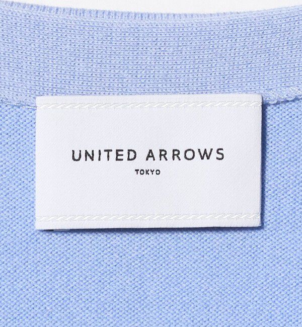 UNITED ARROWS「エンブロイダリー バイカラー カーディガン ‐ウォッシャブル‐」|カーディガン|