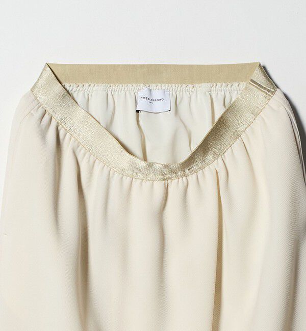 UNITED ARROWS「COMFY ラップ マキシスカート WHITE ‐防汚 UVカット ウォッシャブル‐」|スカート|