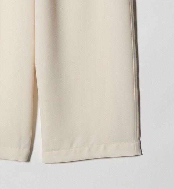 UNITED ARROWS「COMFY ストレート イージーパンツ  WHITE ‐防汚 UVカット ウォッシャブル‐」|スラックス|