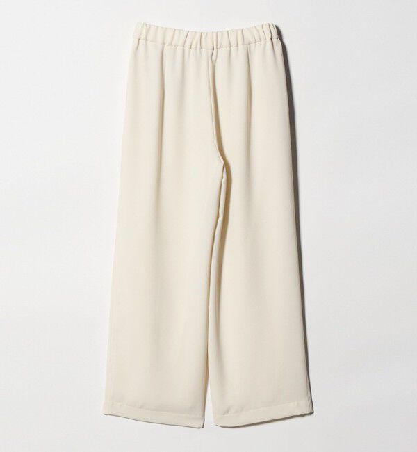 UNITED ARROWS「COMFY ストレート イージーパンツ  WHITE ‐防汚 UVカット ウォッシャブル‐」|スラックス|