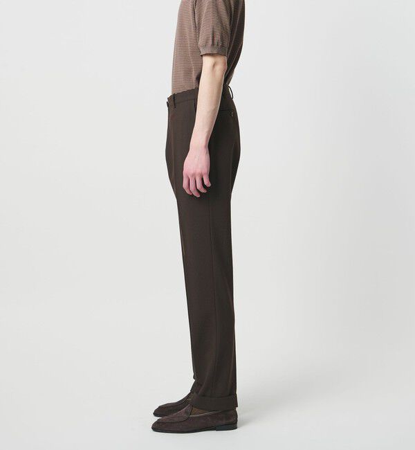 UNITED ARROWS「シアサッカー ノープリーツ スラックス COMFORT EASY‐MODEL ストレッチ」|スラックス|