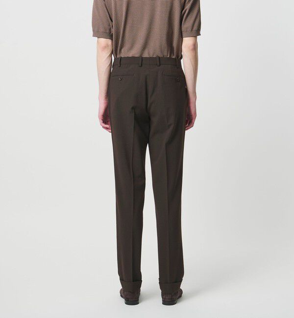 UNITED ARROWS「シアサッカー ノープリーツ スラックス COMFORT EASY‐MODEL ストレッチ」|スラックス|