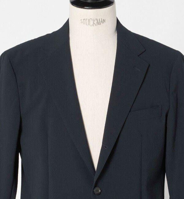 UNITED ARROWS「シアサッカー シングル 3ボタン テーラードジャケット COMFORT EASY‐MODEL ストレッチ」|テーラードジャケット|