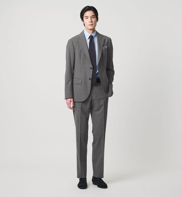 UNITED ARROWS「トロピカル シングル 3ボタン テーラードジャケット COMFORT EASY‐MODEL 2WAYストレッチ 撥水」|テーラードジャケット|