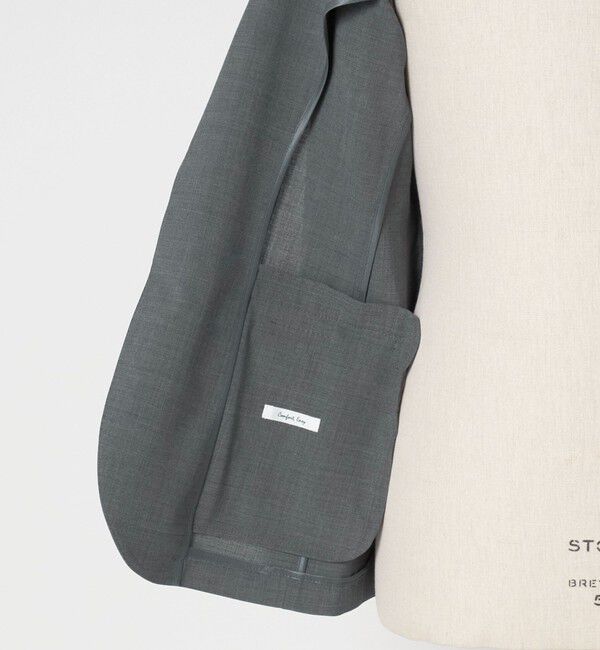 UNITED ARROWS「トロピカル シングル 3ボタン テーラードジャケット COMFORT EASY‐MODEL 2WAYストレッチ 撥水」|テーラードジャケット|