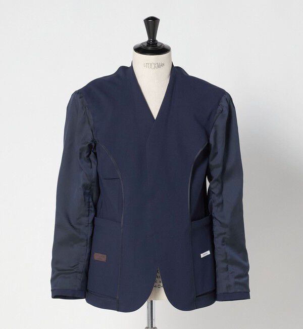 UNITED ARROWS「トロピカル シングル 3ボタン テーラードジャケット COMFORT EASY‐MODEL 2WAYストレッチ 撥水」|テーラードジャケット|