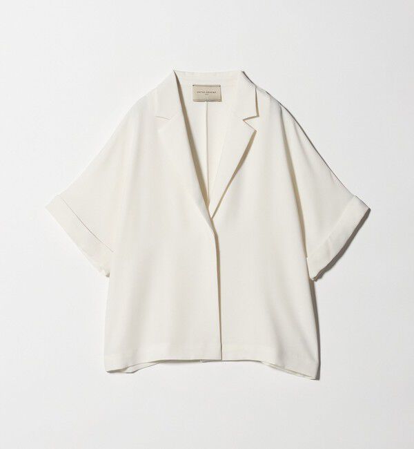 UNITED ARROWS「イージー テーラード ジャケット ‐吸水速乾 帯電防止 接触冷感 ウォッシャブル‐」|テーラードジャケット|OFF WHITE