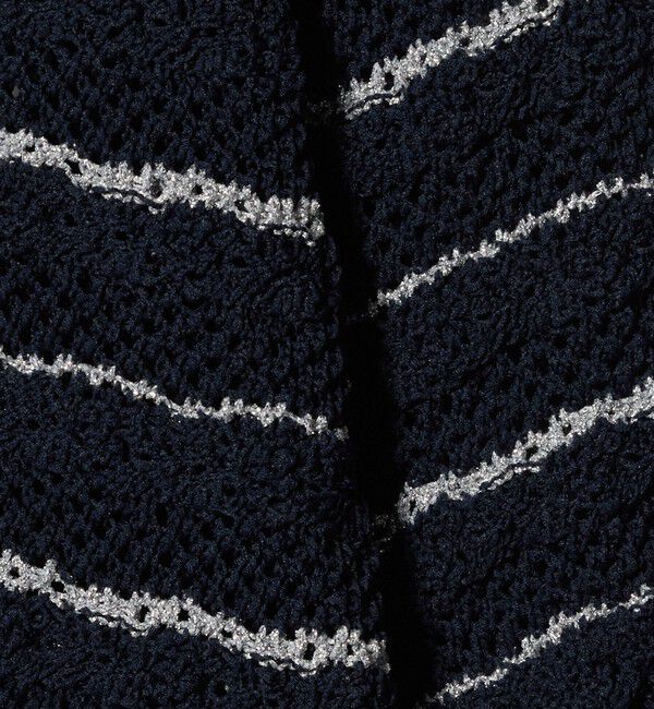 UNITED ARROWS「YTM ラメ ニットポロ カーディガン ‐ウォッシャブル‐」|カーディガン|