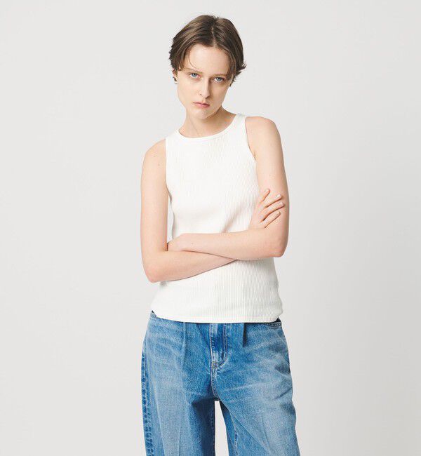 AEWEN MATOPH「＜AEWEN MATOPH＞リブ アメリカンスリーブタンクトップ」|タンクトップ|