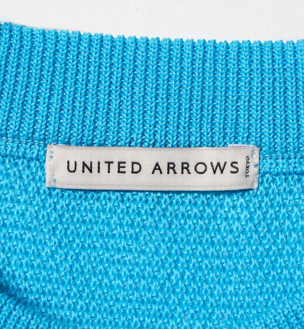 UNITED ARROWS「シャーリーカーン バーズアイ ショートスリーブ クルーネック ニットTシャツ」|ニット・セーター|