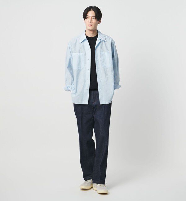 UNITED ARROWS「シャーリーカーン バーズアイ ショートスリーブ クルーネック ニットTシャツ」|ニット・セーター|