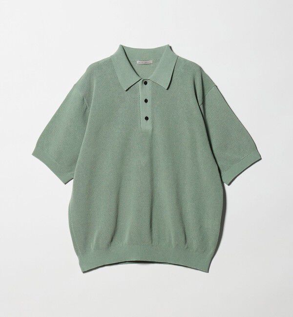 UNITED ARROWS「シャーリーカーン バーズアイ ニットポロシャツ」|ポロシャツ|LIME