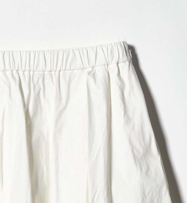UNITED ARROWS「ボリューム タック スカート WHITE ‐ウォッシャブル‐」|スカート|
