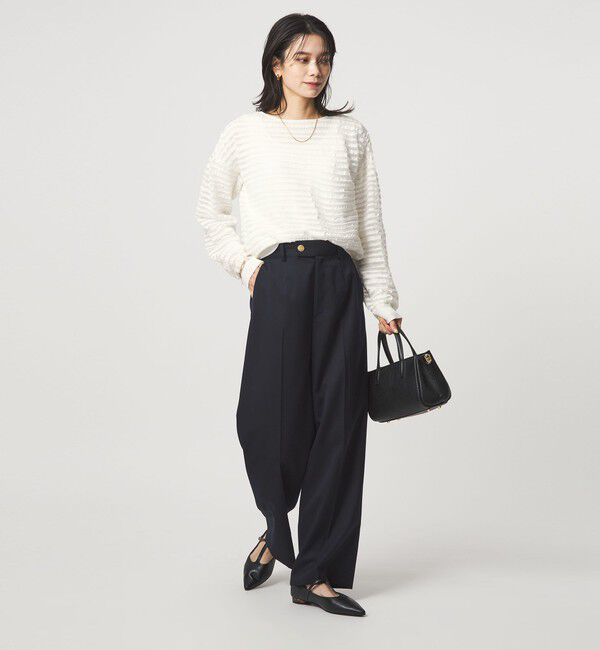 UNITED ARROWS green label relaxing「レイヤー プルオーバー ニット」|ニット・セーター|