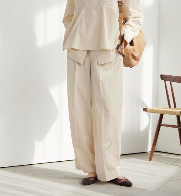 UNITED ARROWS green label relaxing「FAbRICA 2タック ワイド パンツ」|チノ|