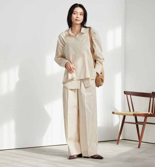 UNITED ARROWS green label relaxing「FAbRICA 2タック ワイド パンツ」|チノ|