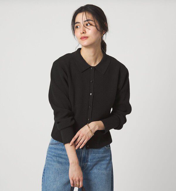 UNITED ARROWS green label relaxing「ブークレ ポロカーディガン ウォッシャブル」|カーディガン|