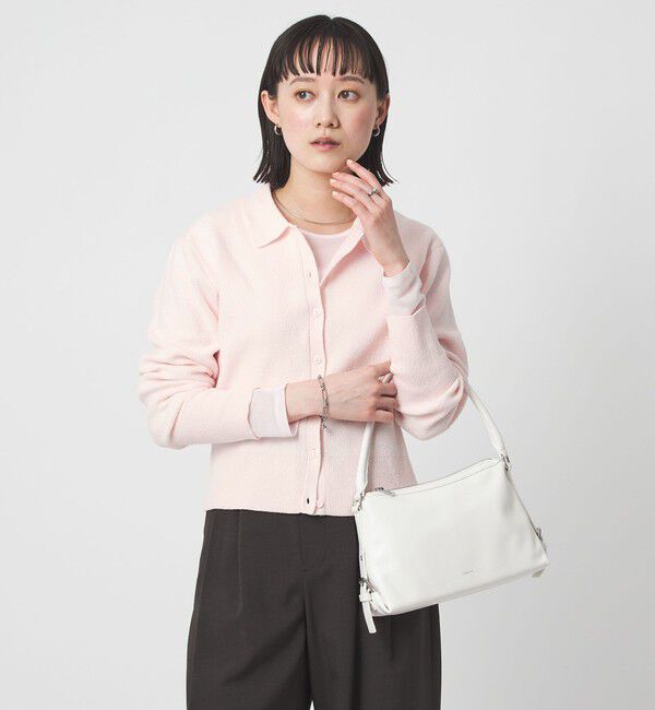 UNITED ARROWS green label relaxing「ブークレ ポロカーディガン ウォッシャブル」|カーディガン|