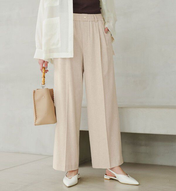 UNITED ARROWS green label relaxing「【結論シリーズ】ニーハイワイドパンツ［size SHORT/TALLあり］」|その他|