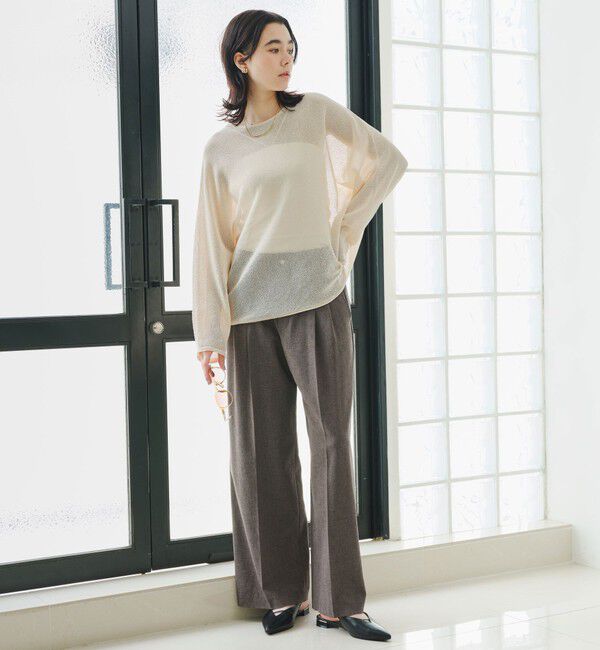 UNITED ARROWS green label relaxing「【結論シリーズ】ニーハイワイドパンツ［size SHORT/TALLあり］」|その他|