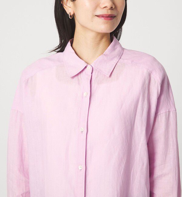 UNITED ARROWS green label relaxing「【結論シリーズ】リネンバランスシャツ［size SHORTあり］」|シャツ・ブラウス|