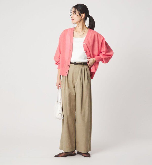 UNITED ARROWS green label relaxing「［size SHORTあり］グロッシー ワイド パンツ」|その他|