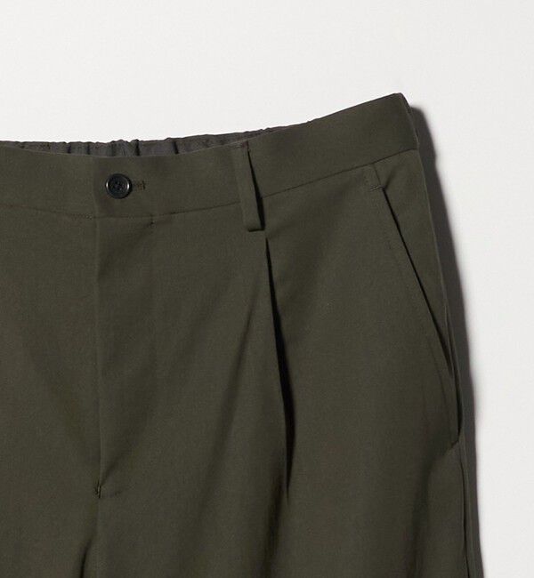 UNITED ARROWS green label relaxing「DICROS ポリエステル ツイル 1プリーツ W2 ユーティリティパンツ -ストレッチ・撥水-」|チノ|