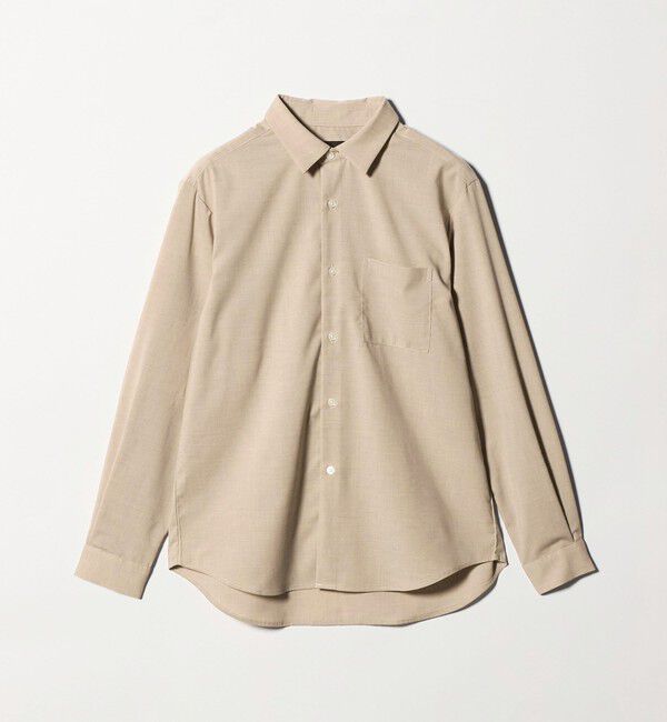 UNITED ARROWS green label relaxing「【WEB限定】JUST fit ウールライク シャツ -横ストレッチ-」|シャツ・ブラウス|