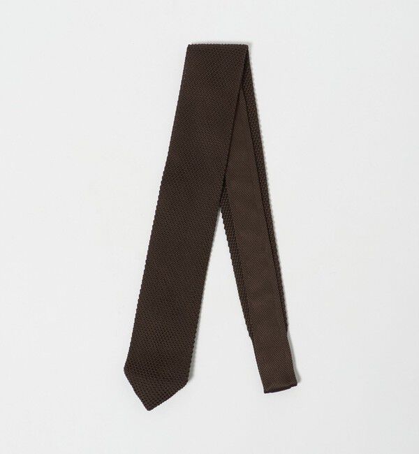 UNITED ARROWS green label relaxing「GLR ポリエステル ウォッシャブル ニット ソリッド ネクタイ ニットタイ」|ネクタイ・蝶ネクタイ|DK.BROWN