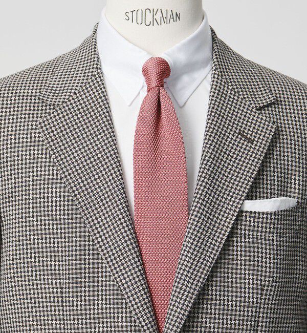 UNITED ARROWS green label relaxing「GLR ポリエステル ウォッシャブル ニット ソリッド ネクタイ ニットタイ」|ネクタイ・蝶ネクタイ|PINK