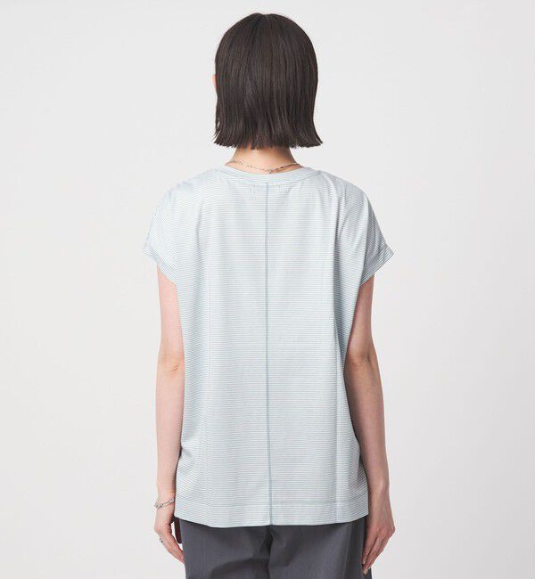 UNITED ARROWS green label relaxing「グロッシー フレンチスリーブ Tシャツ 制菌」|Tシャツ・カットソー|