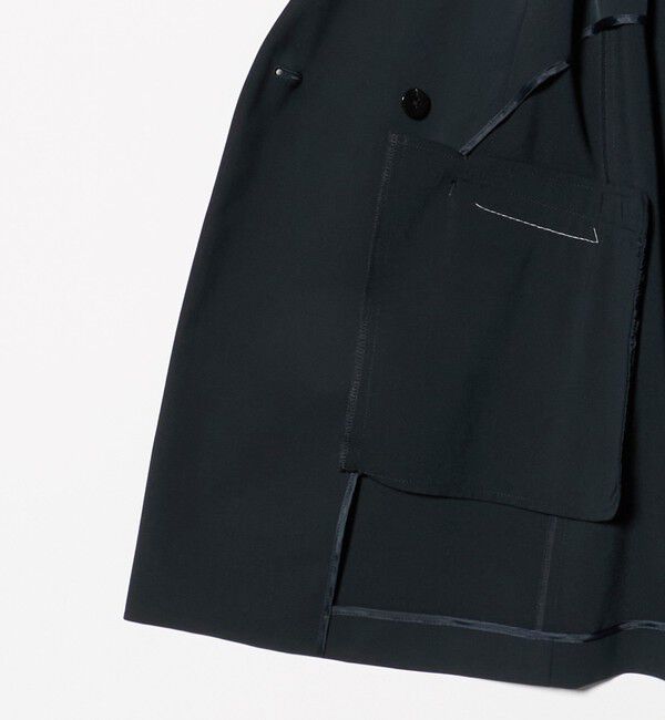 UNITED ARROWS green label relaxing「［size SHORTあり］サラフール ノーラペル ジレ ストレッチ UVカット」|ノーカラージャケット|