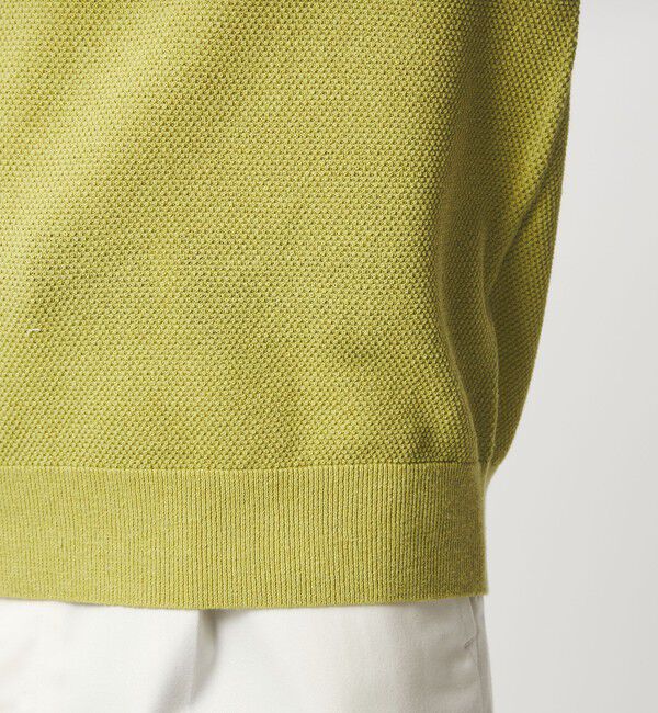 UNITED ARROWS green label relaxing「タック ピケ ビズ クルーネック ニット -ウォッシャブル-」|ニット・セーター|