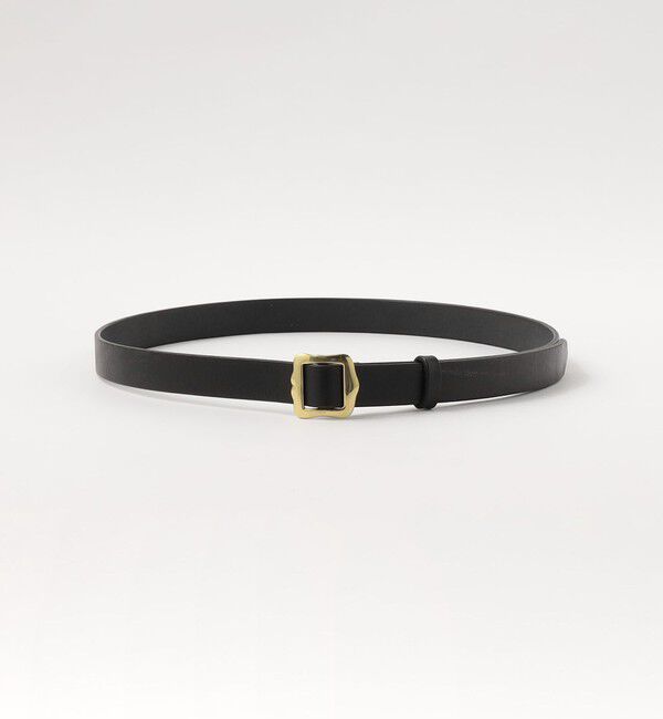 STEVEN ALAN「＜Steven Alan＞レザー スライド バックル ベルト」|ベルト|BLACK