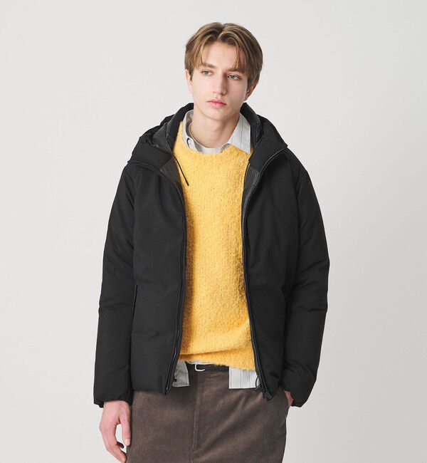 BEAUTY&YOUTH UNITED ARROWS「小松マテーレ シャンブレー フード ダウンジャケット 700FP 撥水機能」|ダウン|