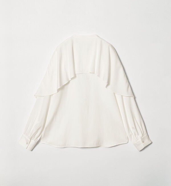 BEAUTY&YOUTH UNITED ARROWS「【WEB限定 Wardrobe DAILY MINIMAL】フリルレイヤーブラウス ウォッシャブル」|シャツ・ブラウス|