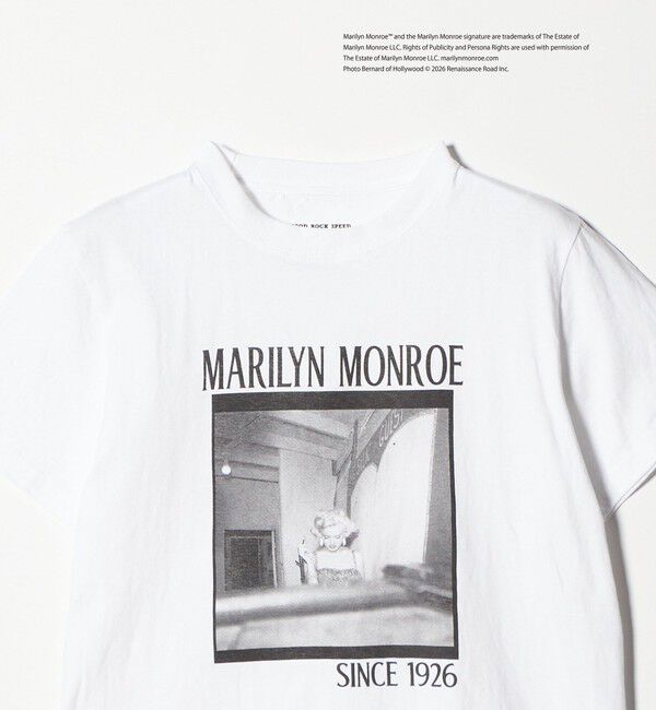 BEAUTY&YOUTH UNITED ARROWS「【別注】＜GOOD ROCK SPEED＞Marilyn Monroe フォトプリント Tシャツ」|Tシャツ・カットソー|