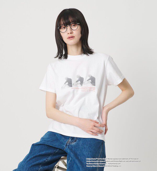 BEAUTY&YOUTH UNITED ARROWS「【別注】＜GOOD ROCK SPEED＞Marilyn Monroe フォトプリント Tシャツ」|Tシャツ・カットソー|