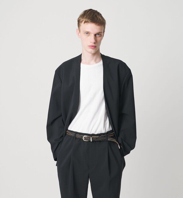 MONKEY TIME「RENU TROシリーズ ラペルレス ジャケット -セットアップ対応-」|テーラードジャケット|