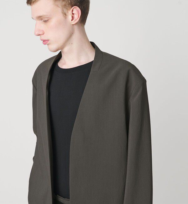 MONKEY TIME「RENU TROシリーズ ラペルレス ジャケット -セットアップ対応-」|テーラードジャケット|