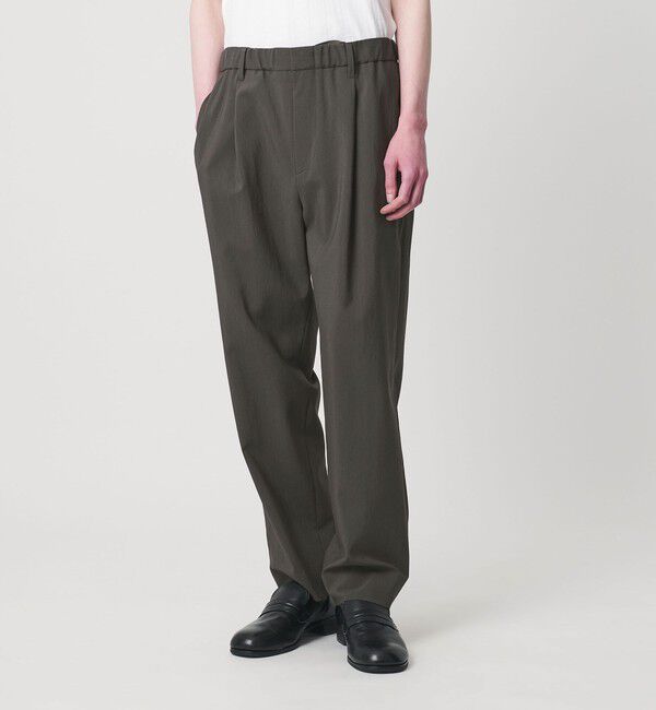 MONKEY TIME「RENU TROシリーズ 1P テーパード イージー パンツ -セットアップ対応-」|チノ|