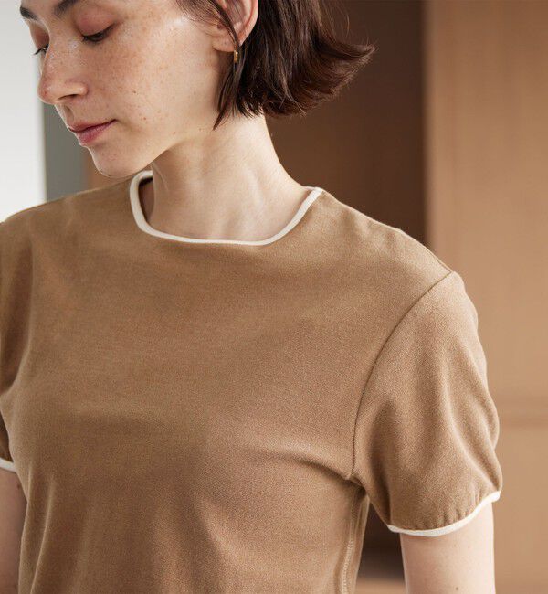 BEAUTY&YOUTH UNITED ARROWS「シアー パイル リンガーTシャツ」|Tシャツ・カットソー|