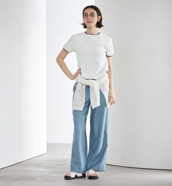 BEAUTY&YOUTH UNITED ARROWS「シアー パイル リンガーTシャツ」|Tシャツ・カットソー|