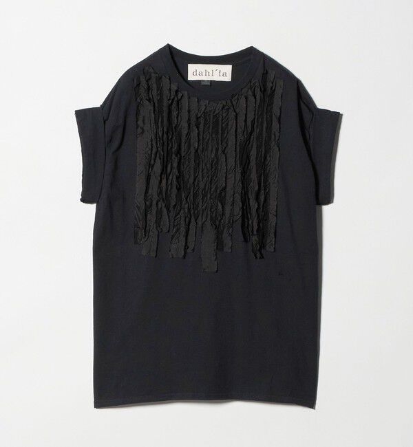 BEAUTY&YOUTH UNITED ARROWS「＜dahl&rsquo;ia＞リメイク ショートスリーブ Tシャツ」|Tシャツ・カットソー|BLACK
